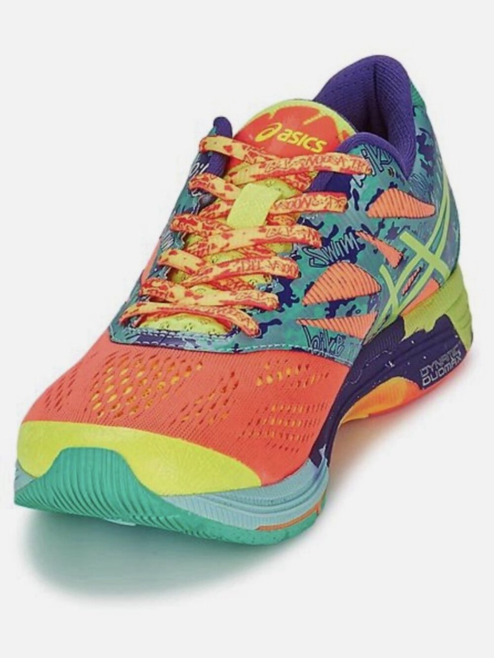 Asics GEL NOOSA TRI 10 orange Purple Turquoise Women 8 US 39.5 MEDIUM T580N